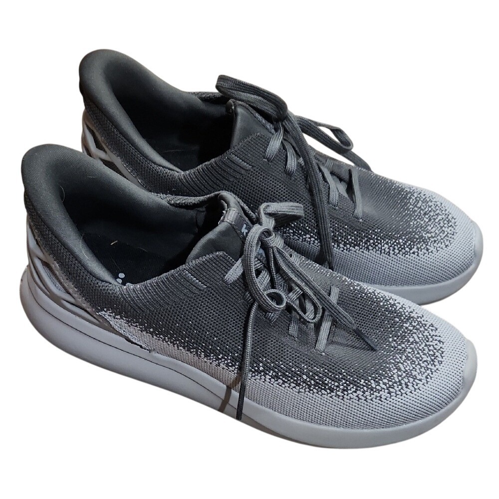 Kizik Athens Kids 5.5 Mens Gray Mesh Slip On Comfort Cushion Support‎ Sneakers